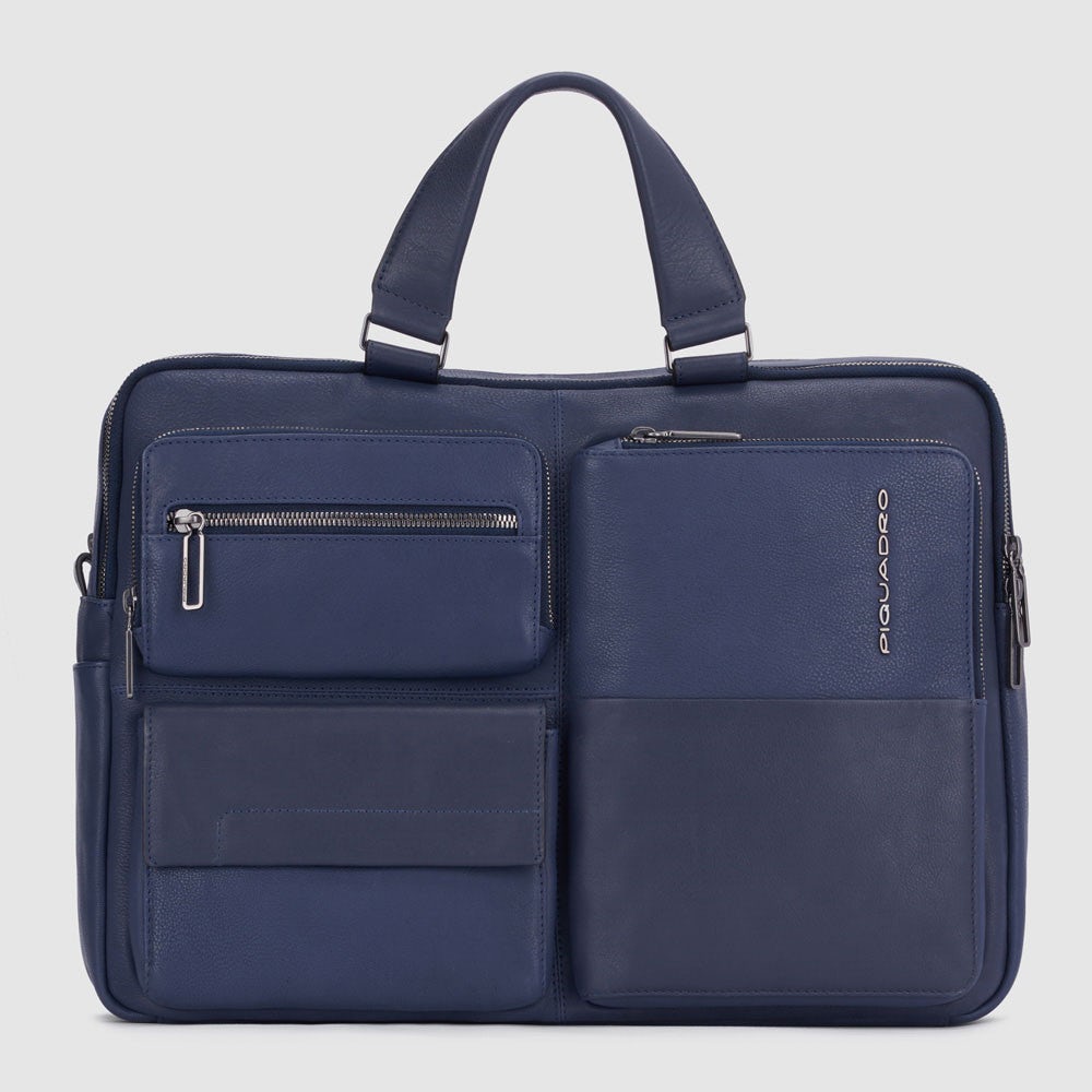 Piquadro CA5882W116 - Cartella Porta Computer 15,6" E Porta Ipad®Pro Blu Notte