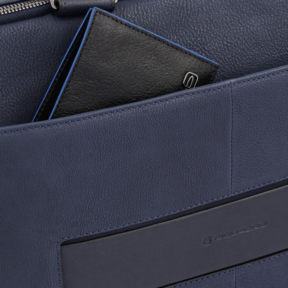 Piquadro CA5882W116 - Cartella Porta Computer 15,6" E Porta Ipad®Pro Blu Notte