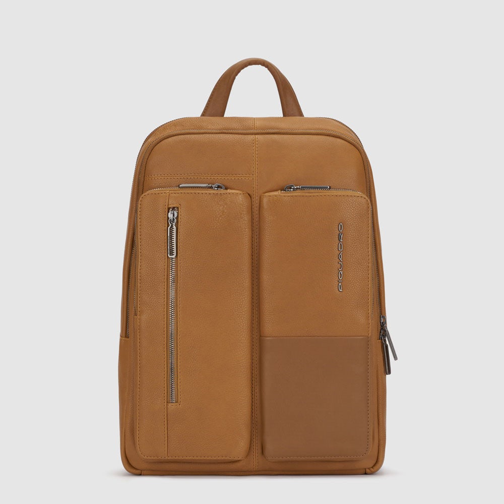 Piquadro CA5884W116 - Zaino Porta Computer 14" E Porta Ipad® Senape