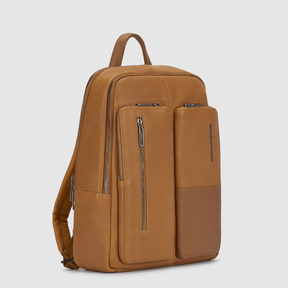 Piquadro CA5884W116 - Zaino Porta Computer 14" E Porta Ipad® Senape