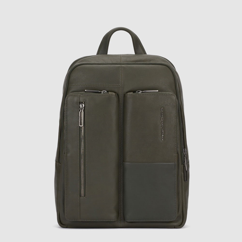 Piquadro CA5884W116 - Zaino Porta Computer 14" E Porta Ipad® Verde Militare