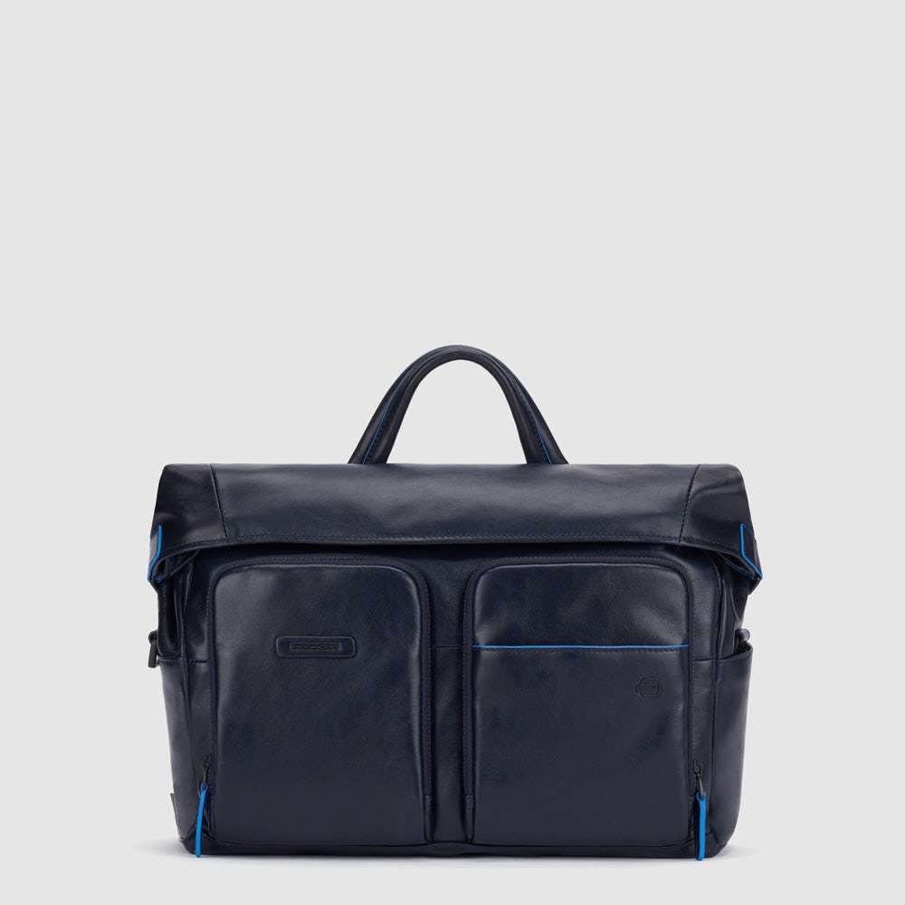 Piquadro CA5942B2V - Messenger Roll Top Porta Computer 14" E Ipad®Pro Blu Notte