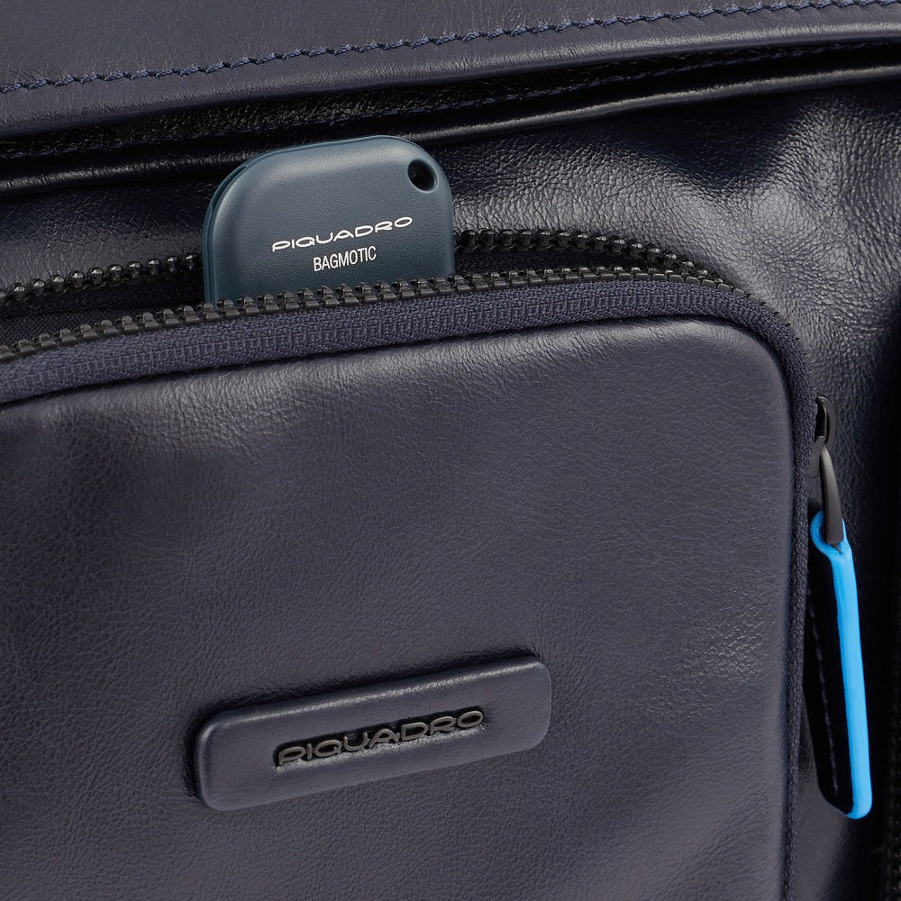 Piquadro CA5942B2V - Messenger Roll Top Porta Computer 14" E Ipad®Pro Blu Notte