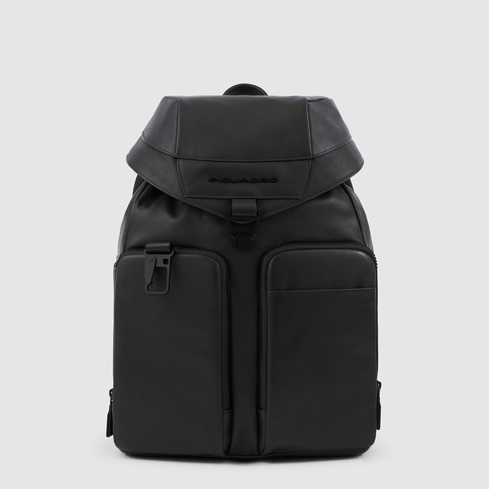 Piquadro CA5987S123/N Zaino Porta Computer 14" Con Cinghia Pettorale Nero