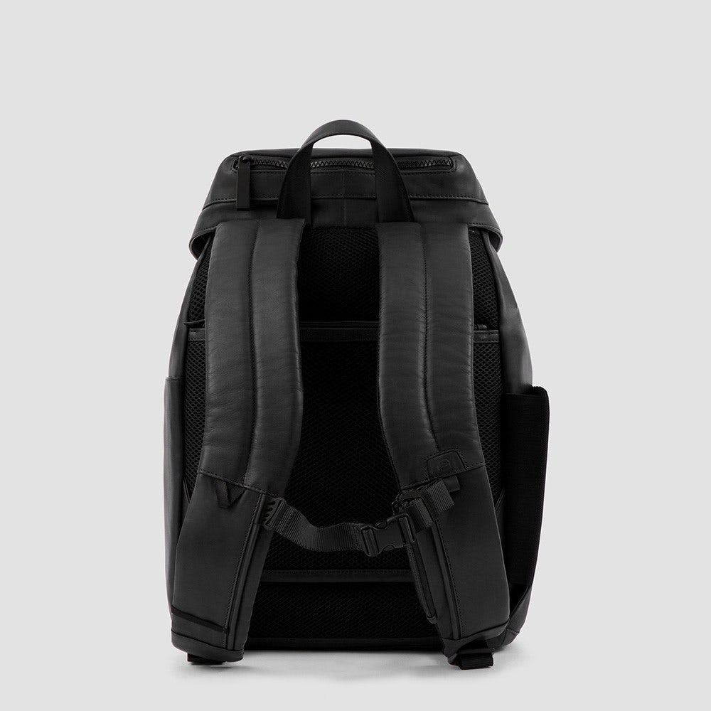 Piquadro CA5987S123/N Zaino Porta Computer 14" Con Cinghia Pettorale Nero