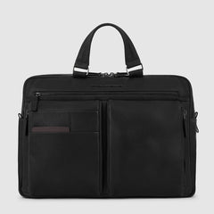 Piquadro CA6026S122/N Cartella Per Computer 15,6" E Ipad®Pro 12,9" Nero