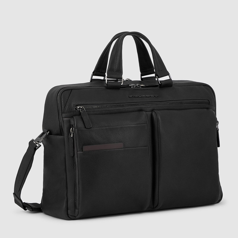Piquadro CA6026S122/N Cartella Per Computer 15,6" E Ipad®Pro 12,9" Nero