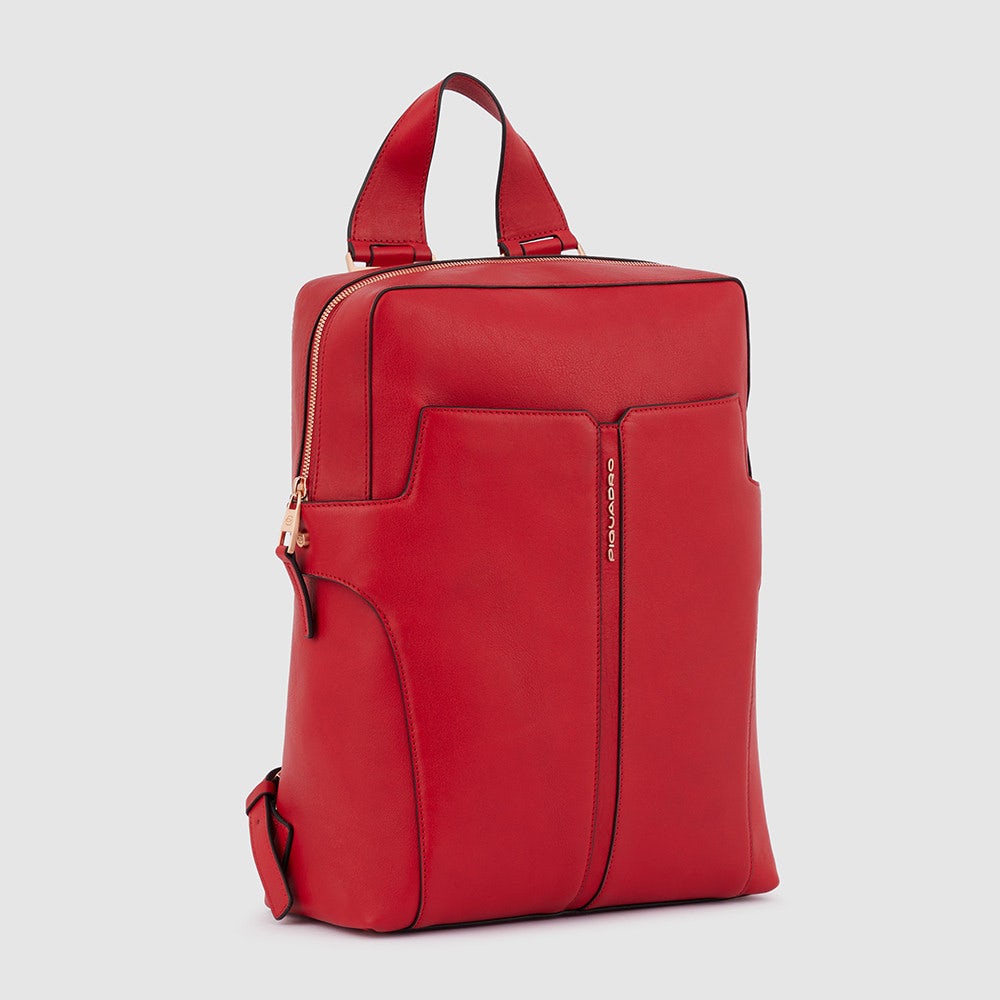 Piquadro CA6127S126/R Zaino Donna Porta Computer 15,6" Rosso Ciliegia