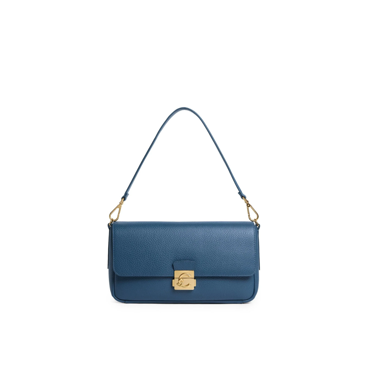 Coccinelle Borsa a Spalla in Pelle Deep Blue