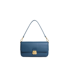 Coccinelle Borsa a Spalla in Pelle Deep Blue