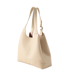 Coccinelle C-Easy Large Borsa in Pelle Colore Sandshell