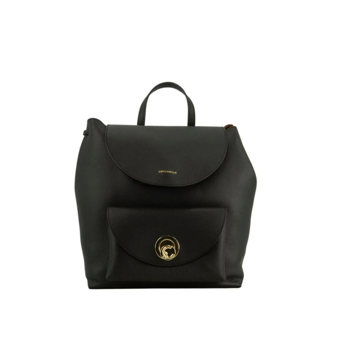 Coccinelle Nikla Zaino in Pelle Nero/Cognac