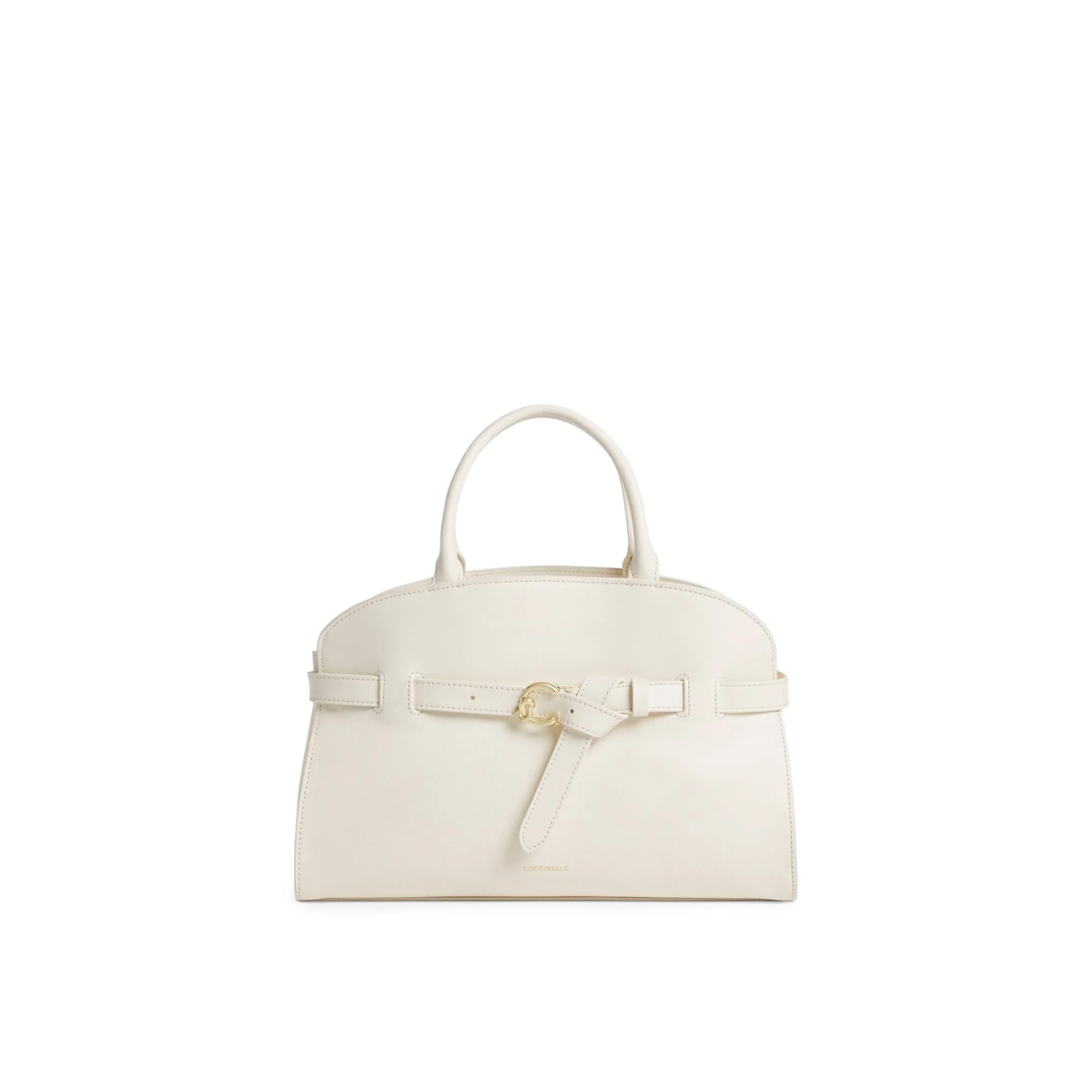 Coccinelle Sabine Medium Borsa in Pelle Pearl