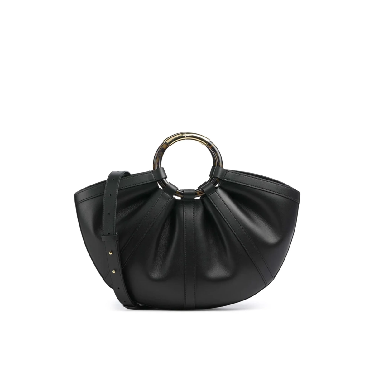 Coccinelle Shell Large Borsa in Pelle Nero