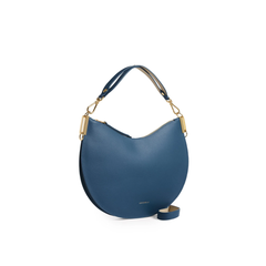 Coccinelle Sunup Medium Borsa Hobo in Pelle Colore Blu