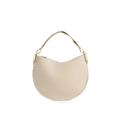 Coccinelle Sunup Medium Borsa Hobo in Pelle Sandshell/Seagrass