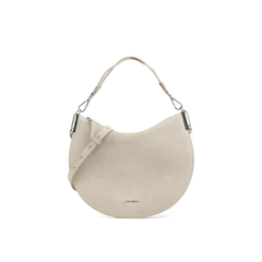 Coccinelle Sunup Medium Borsa in Camoscio Colore Sandshell