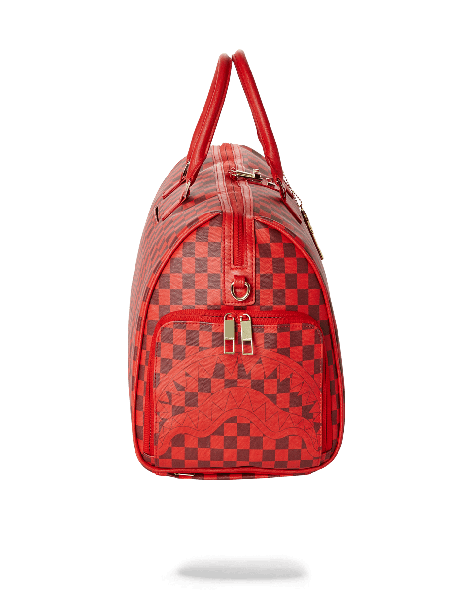 Sprayground Sharks In Paris Duffle Borsone (Red Checkered Edition) 910D2769NSZ