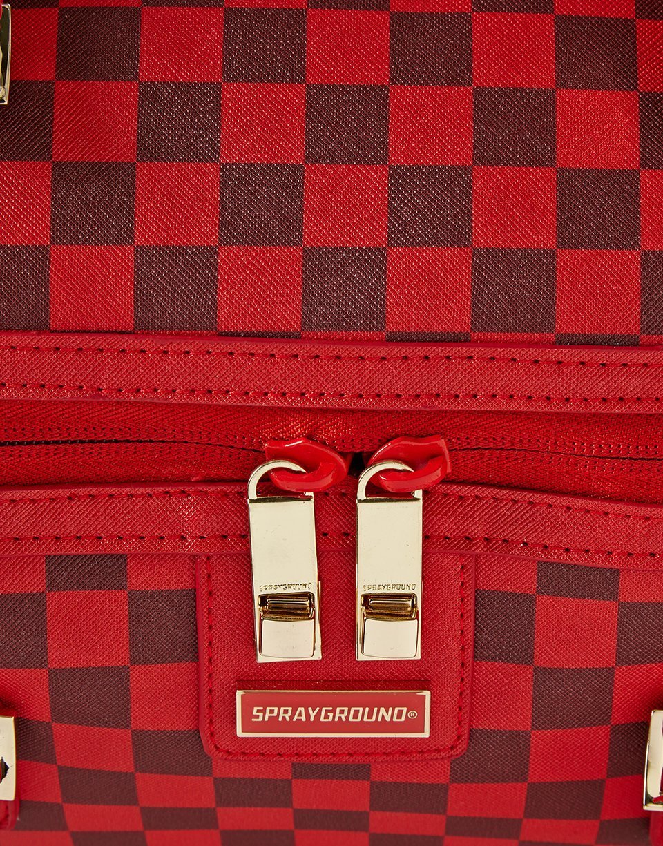 Sprayground Sharks In Paris Duffle Borsone (Red Checkered Edition) 910D2769NSZ