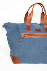 Lingua d’Oca Borsone Asia in Tessuto Canvas | Ampio e Leggero | 68x28x37 cm