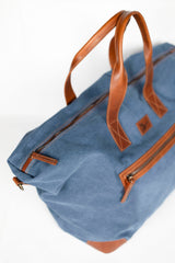 Lingua d’Oca Borsone Asia in Tessuto Canvas | Ampio e Leggero | 68x28x37 cm