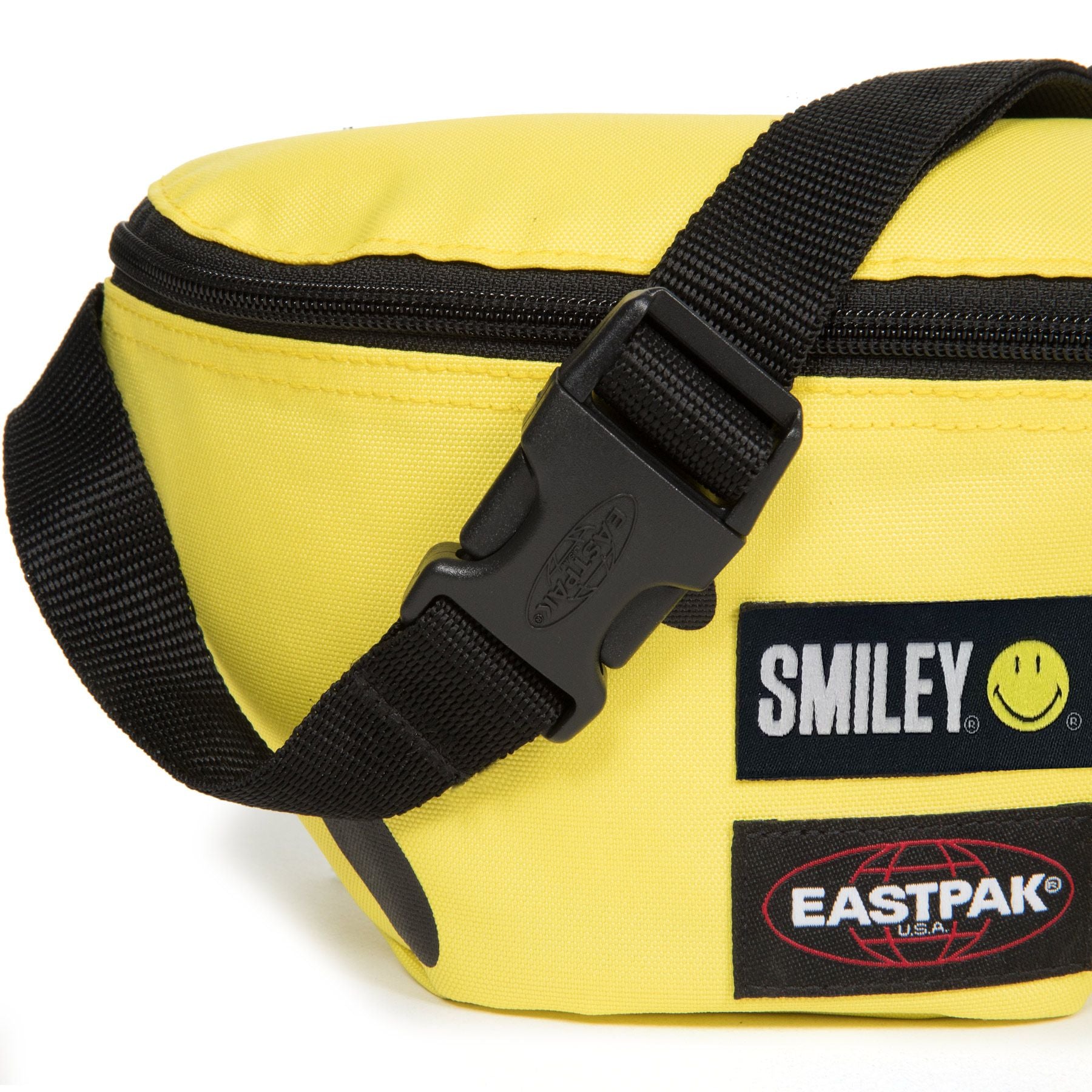 Eastpak Springer Smiley Smiley Big marsupio in tessuto giallo EK074A92 