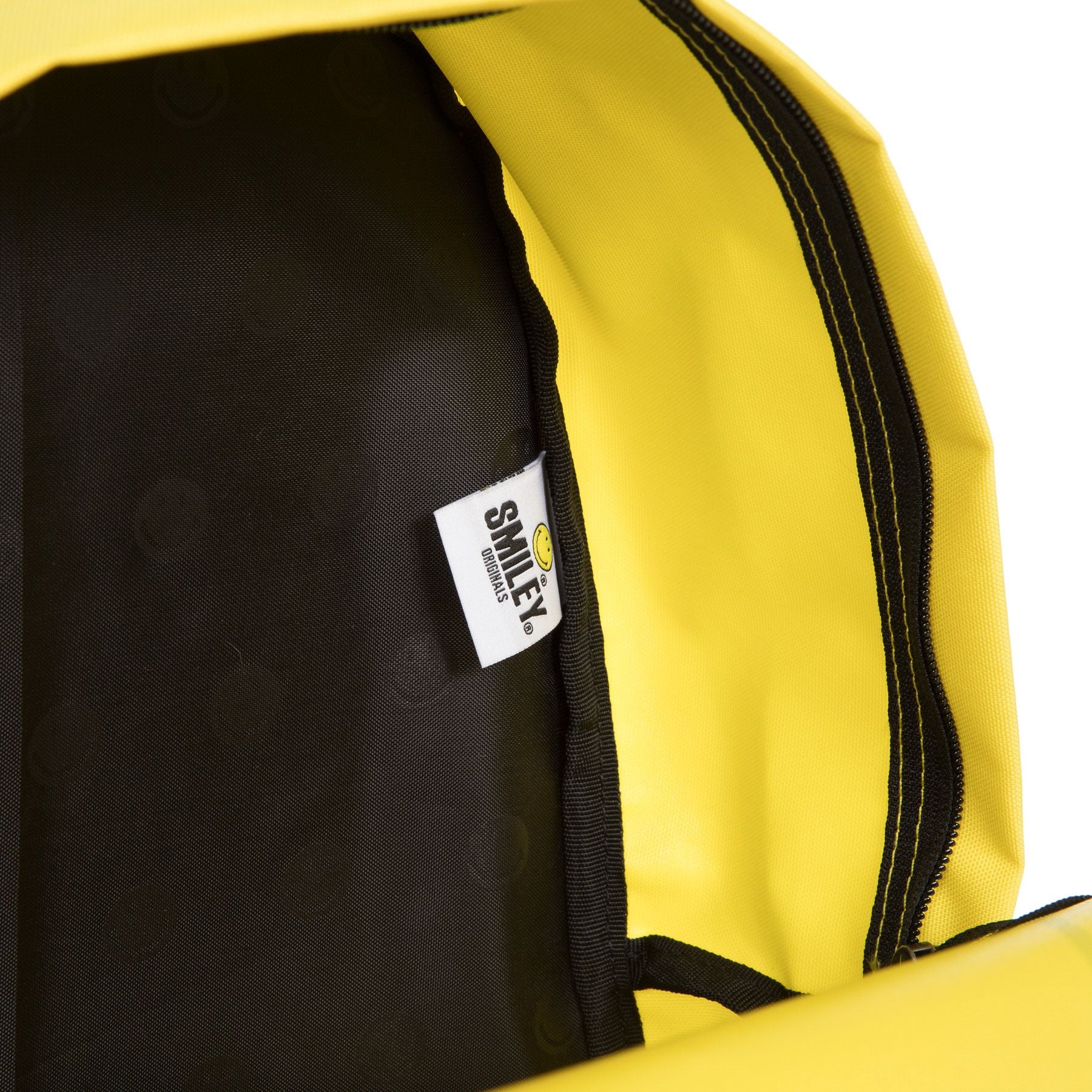 Eastpak Padded Pak'r® Smiley Big eastpak zaino unisex in tessuto giallo fluo con logo smile frontale EK620A92