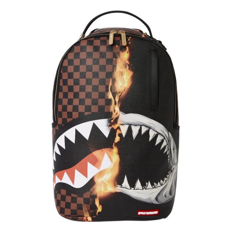 ZAINO SPRAYGROUND - 910B3460NSZ BURNT SHARKS IN PARIS DLX BACKPACK NERO