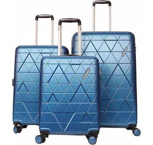 American tourister triangolo set 3 pezzi rigidi 4 ruote midnight navy  115794-1552  60G41004