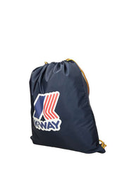 K-way zaino/sacca con spallacci in corda blu 8BKK13450A3