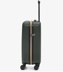 De Santis Trolley da viaggio rigido K-Way verde scuro K11416W-L21 - Il compagno perfetto per viaggiare in cabina