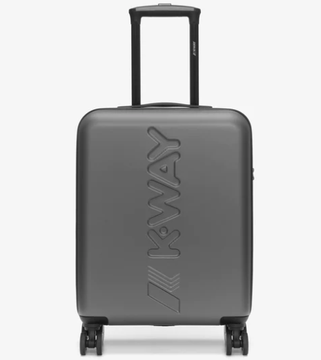 De Santis Trolley da viaggio rigido K-Way grigio metallico  K11416W-L23 - Il compagno perfetto per viaggiare in cabina