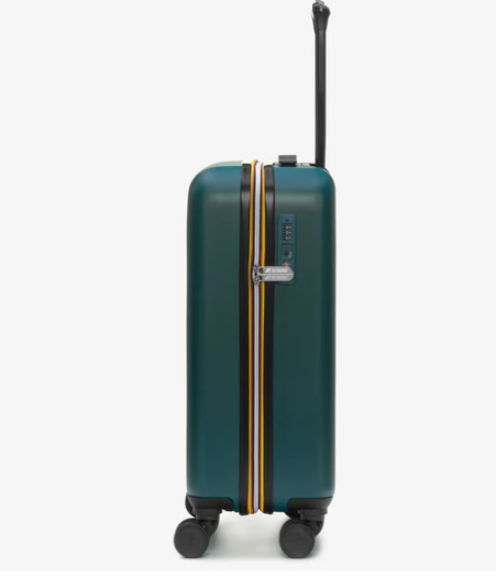 De Santis Trolley da viaggio rigido K-Way verde petrolio  K11416W-L25 - Il compagno perfetto per viaggiare in cabina