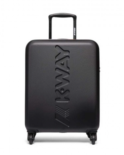 De Santis Trolley da viaggio rigido K-Way nero K11416W-L16 - Il compagno perfetto per viaggiare in cabina