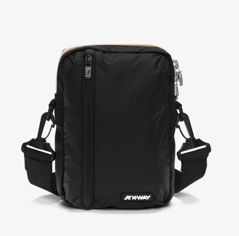 K-WAY K7116UW-USY BARBITON SHOULDER BAG BLACK PURE