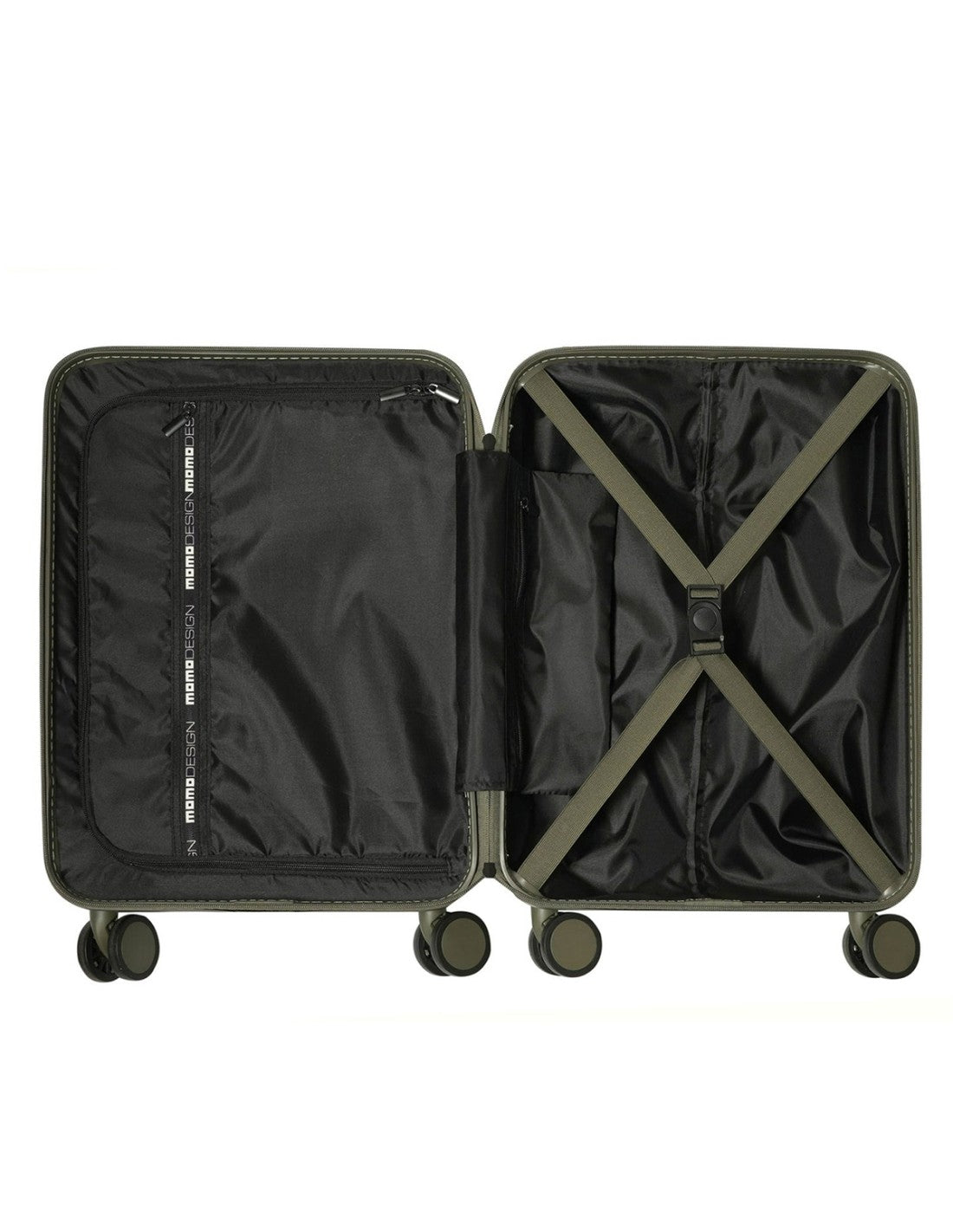 De Santis bagaglio a mano Momo MO-02STRAVEL-MILITARYGREEN/BLACK, parti con stile.