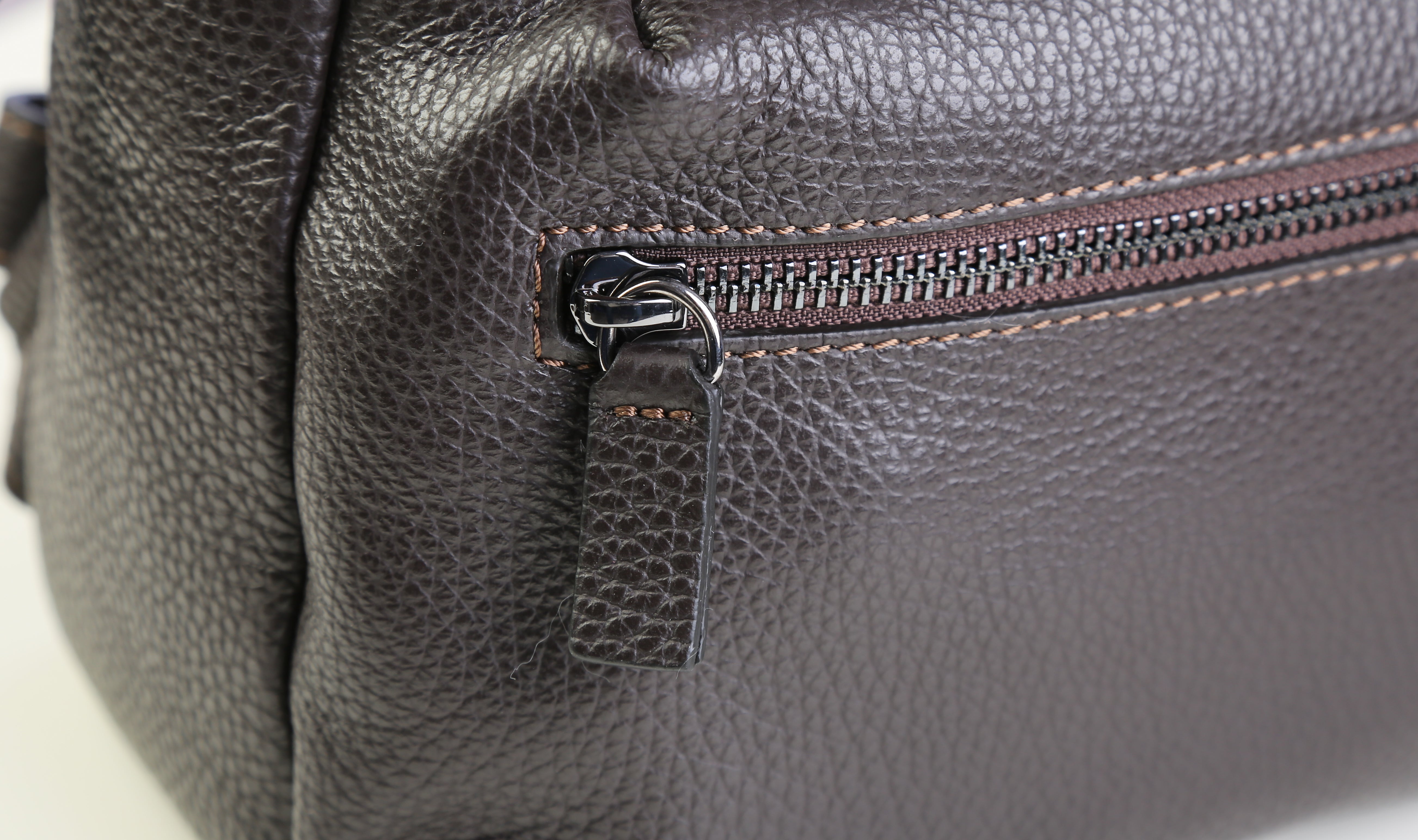 Lingua d'oca zaino in pelle testa di moro 181582.04