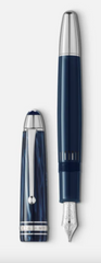 De Santis | Montblanc Penna Stilografica Meisterstück The Origin Collection Legrand F Blu 131337: Penna stilografica elegante e di lusso