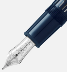 De Santis | Montblanc Penna Stilografica Meisterstück The Origin Collection Legrand F Blu 131337: Penna stilografica elegante e di lusso