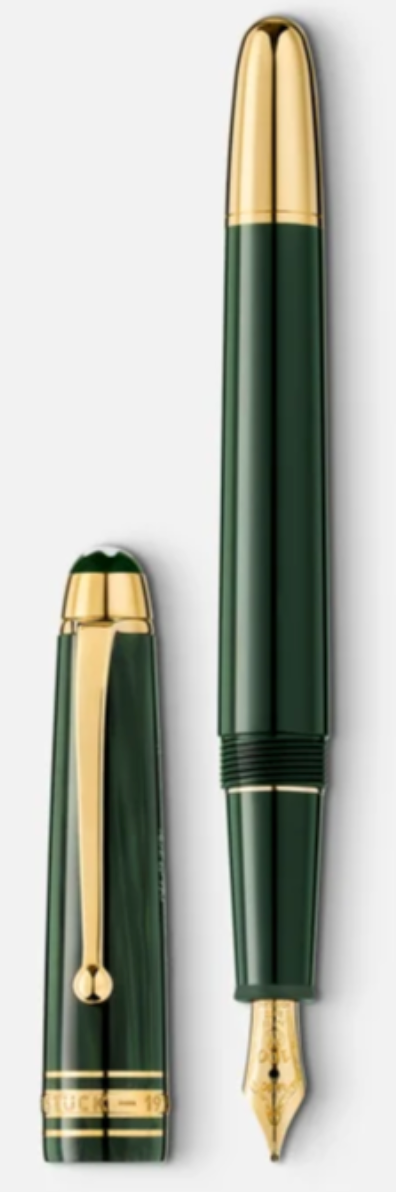 De Santis | Montblanc Penna Stilografica Meisterstück The Origin Collection Classique F Verde 131341: Penna stilografica elegante e di lusso