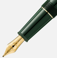 De Santis | Montblanc Penna Stilografica Meisterstück The Origin Collection Classique F Verde 131341: Penna stilografica elegante e di lusso