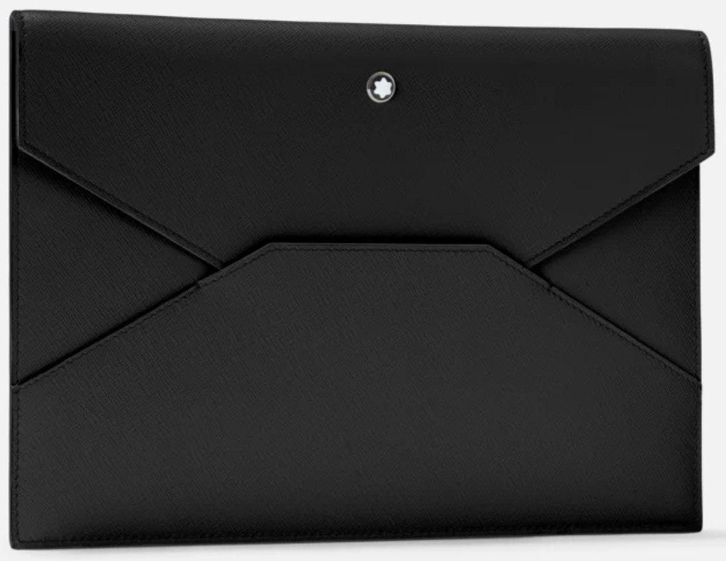 De Santis | Pochette Envelope Sartorial Nera Montblanc 130310, La borsa a tracolla confortevole, compatta e funzionale.