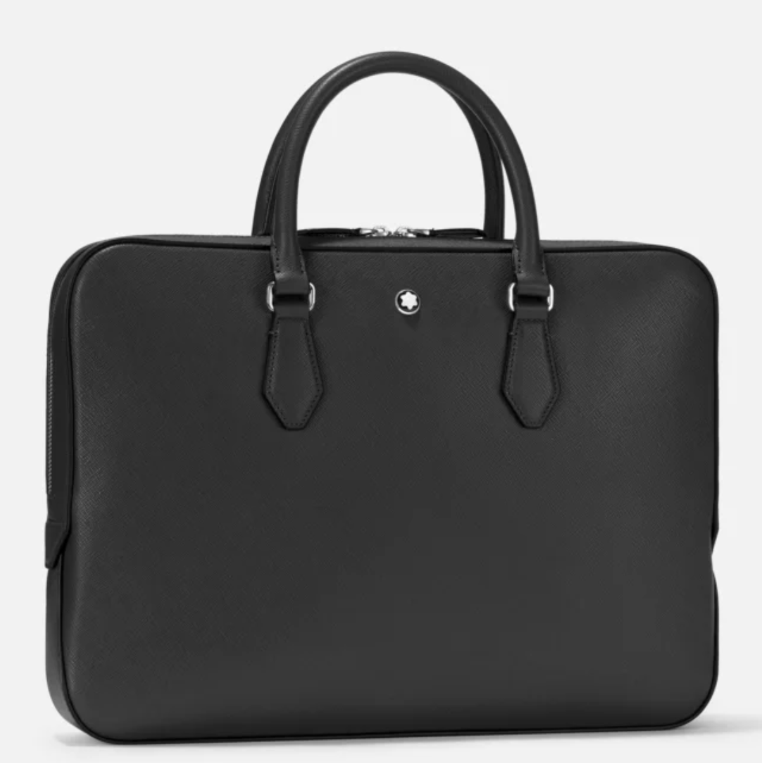 De Santis | Borsa Portadocumenti sottile Sartorial Nera Montblanc 130272, La borsa portadocumenti con design funzionale ed elegante