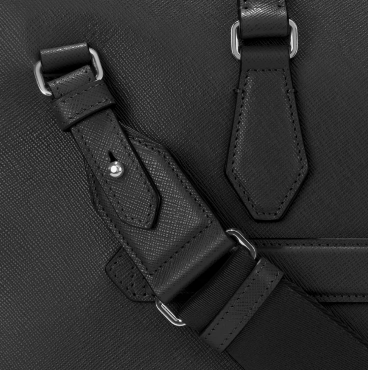 De Santis | Borsa Portadocumenti sottile Sartorial Nera Montblanc 130272, La borsa portadocumenti con design funzionale ed elegante