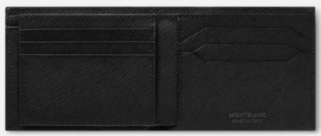 De Santis Portafoglio Montblanc Sartorial Nero 130318, Portafoglio must-have a 6 scomparti elegante 