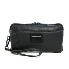 Momodesign pouch business Essential con tasca esterna in dollaro PU nera