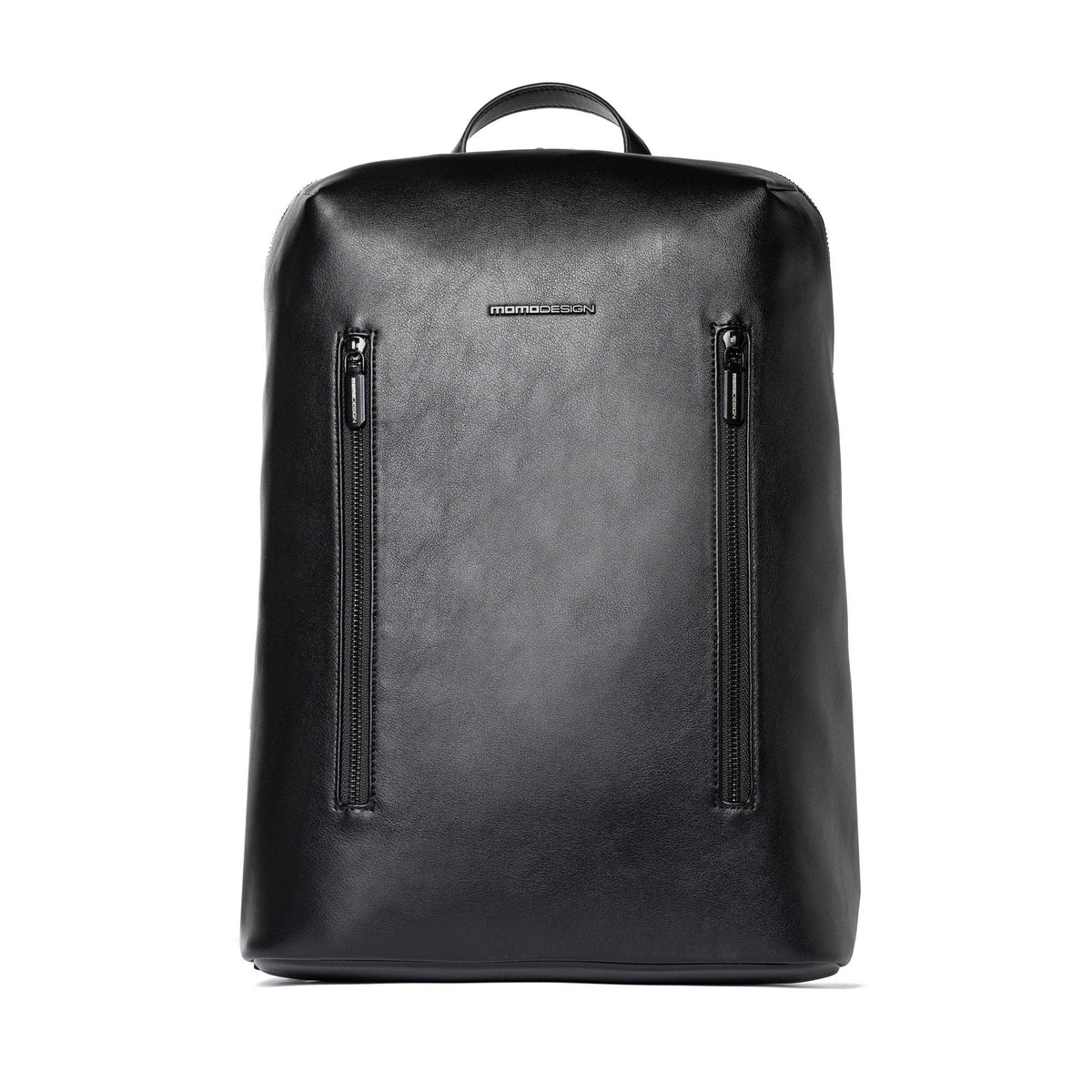 Momodesign zaino business Work nappa medio 2 tasche a filo in nappa PU nero