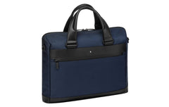 Borsa portadocumenti sottile My Montblanc Nightflight blu 124144