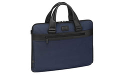 Borsa portadocumenti sottile My Montblanc Nightflight blu 124144