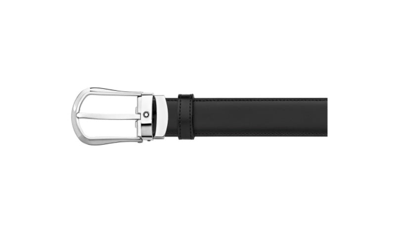 Cintura Montblanc reversibile regolabile nera/marrone 118425